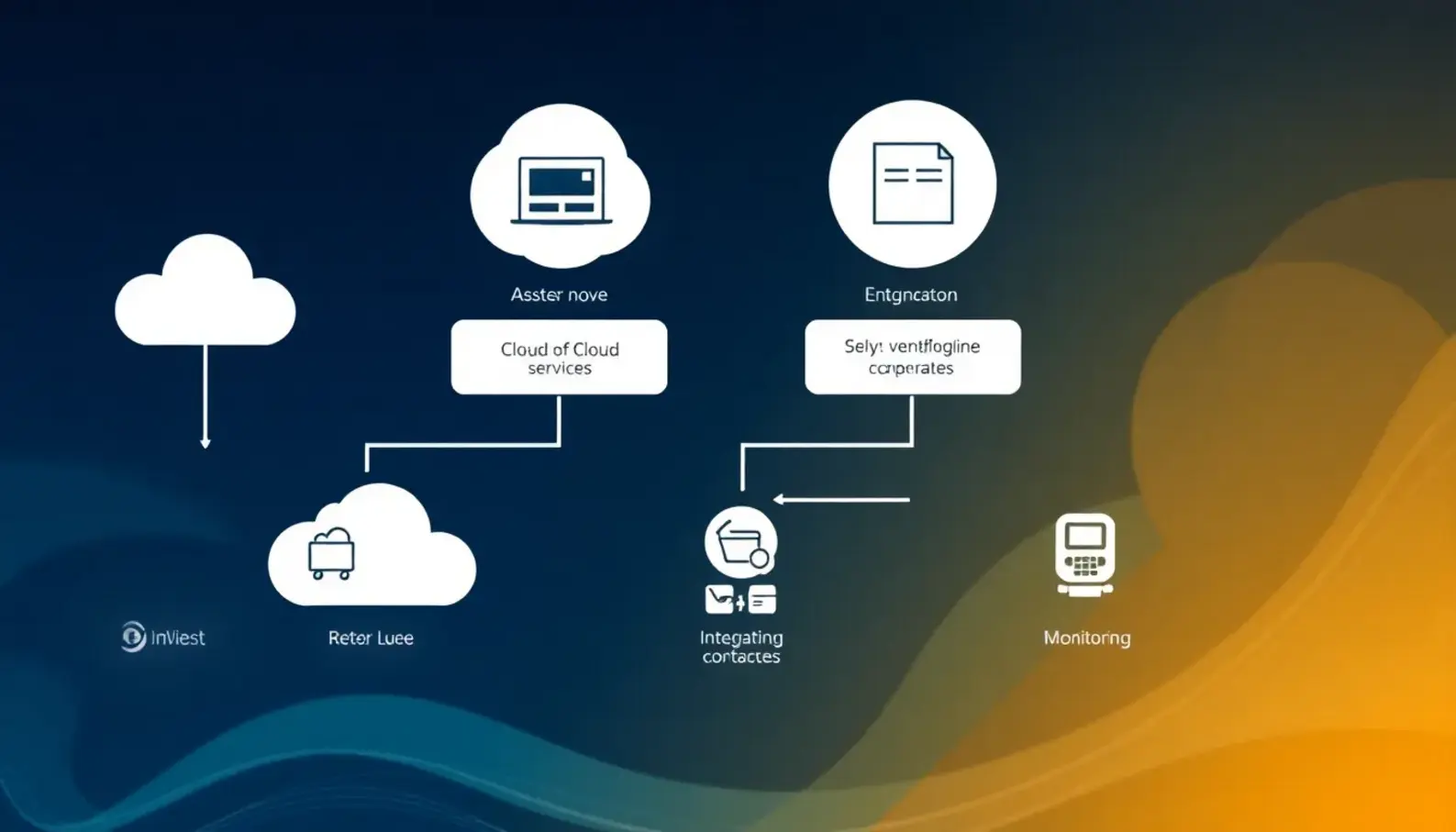 Visual representation of hybrid computing architecture and its layers.
