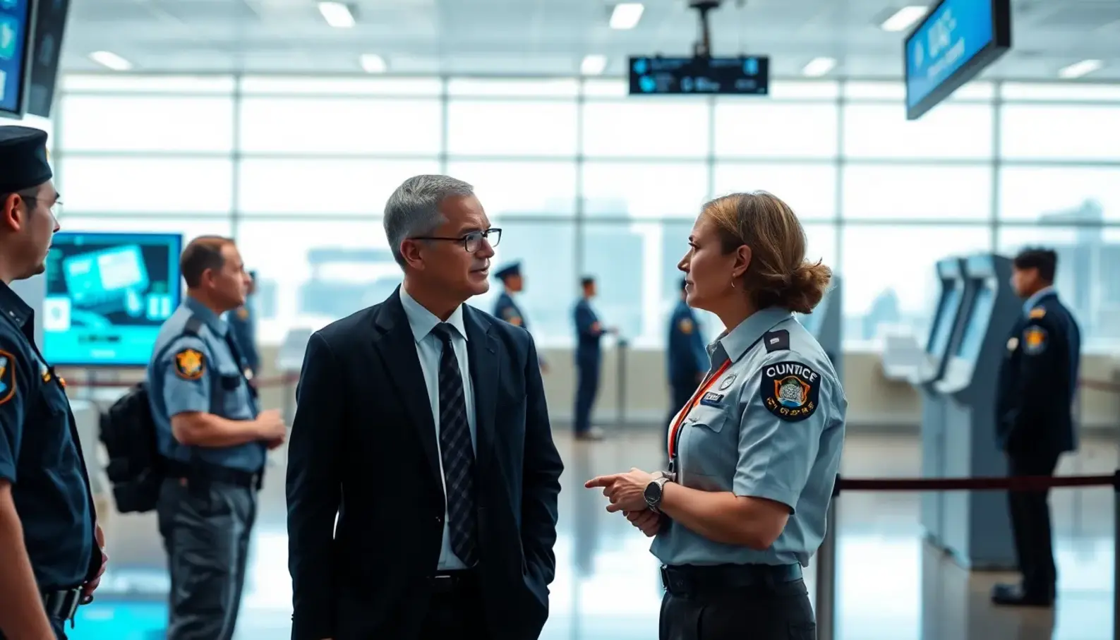 Travelers enjoy smoother airport experiences through biometric security checks.