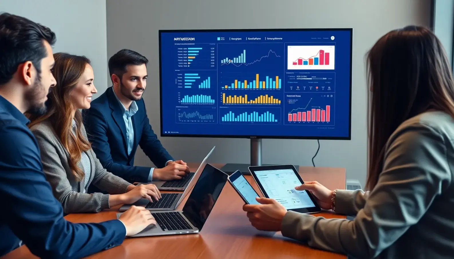 Illustration of AI algorithms streamlining the recruitment process.