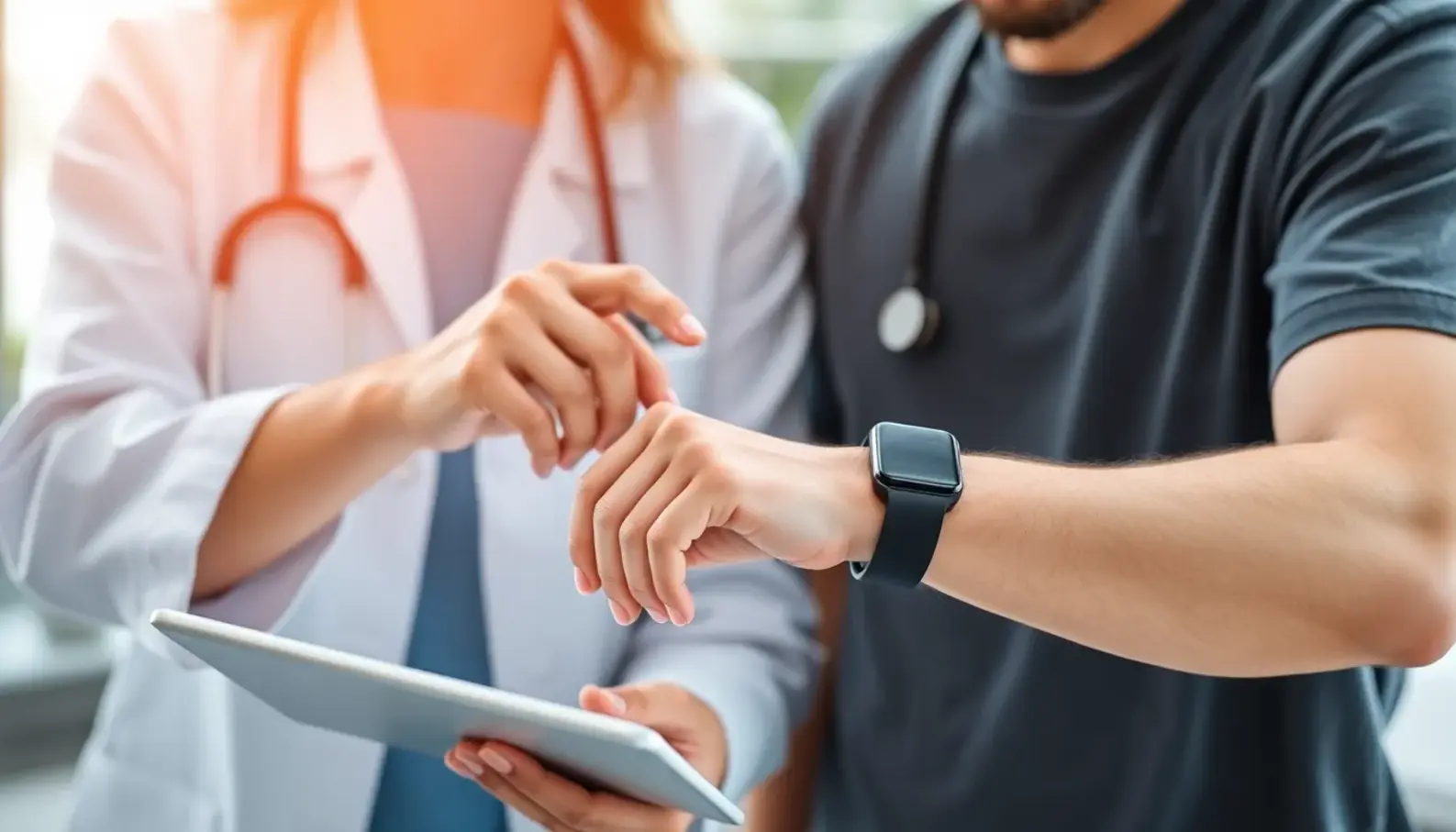 A modern smartwatch illustrating real-time health monitoring features.