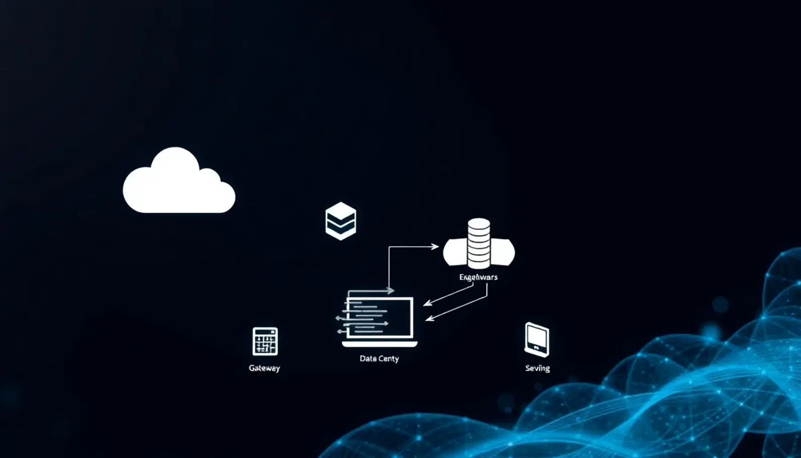 Infographic demonstrating the architecture of edge computing and its components.