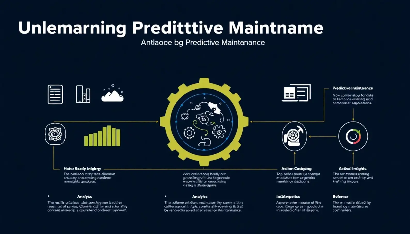 A visual representation of the predictive maintenance process, highlighting data collection and analysis.