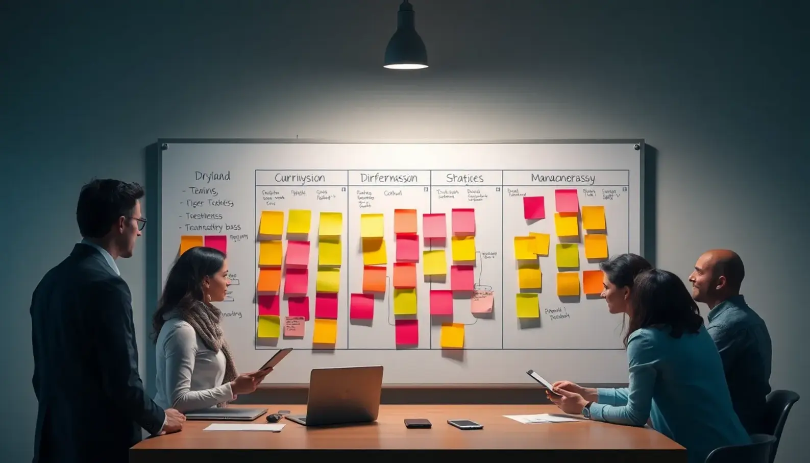 Employees collaborating in a digital workspace, representing the essence of digital transformation.