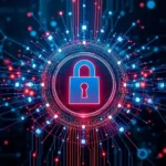 Visual representation of quantum cryptography showcasing advanced cybersecurity technology.