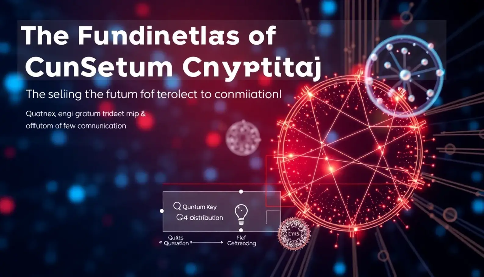 Illustration of the principles and technologies involved in quantum cryptography.