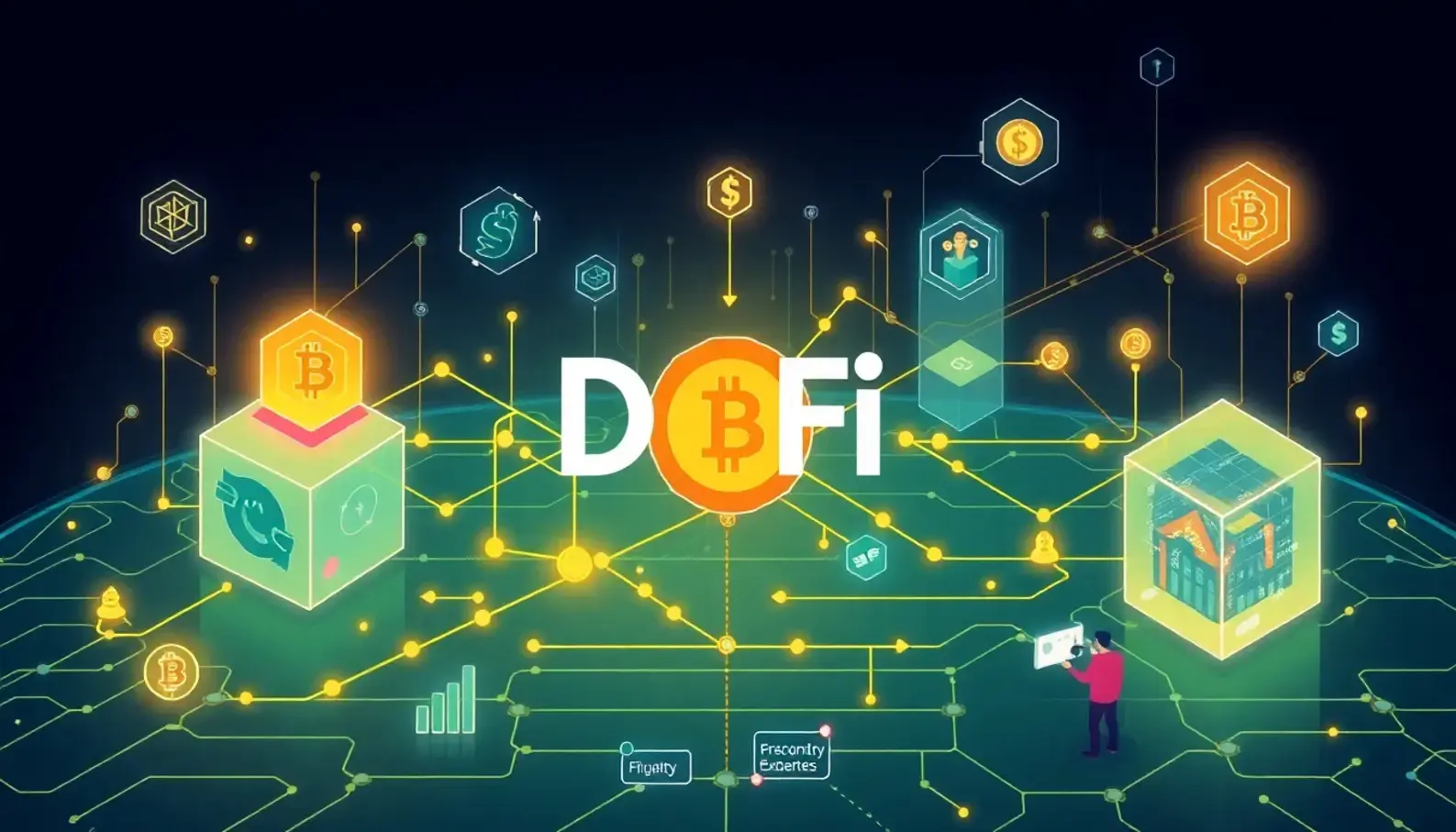 Illustration of Decentralized Finance core principles and mechanisms