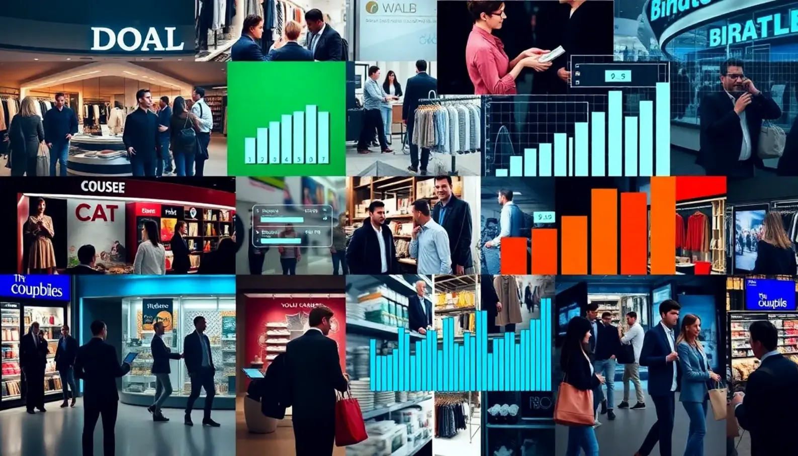 Visualizing customer interactions and their data-driven analysis.