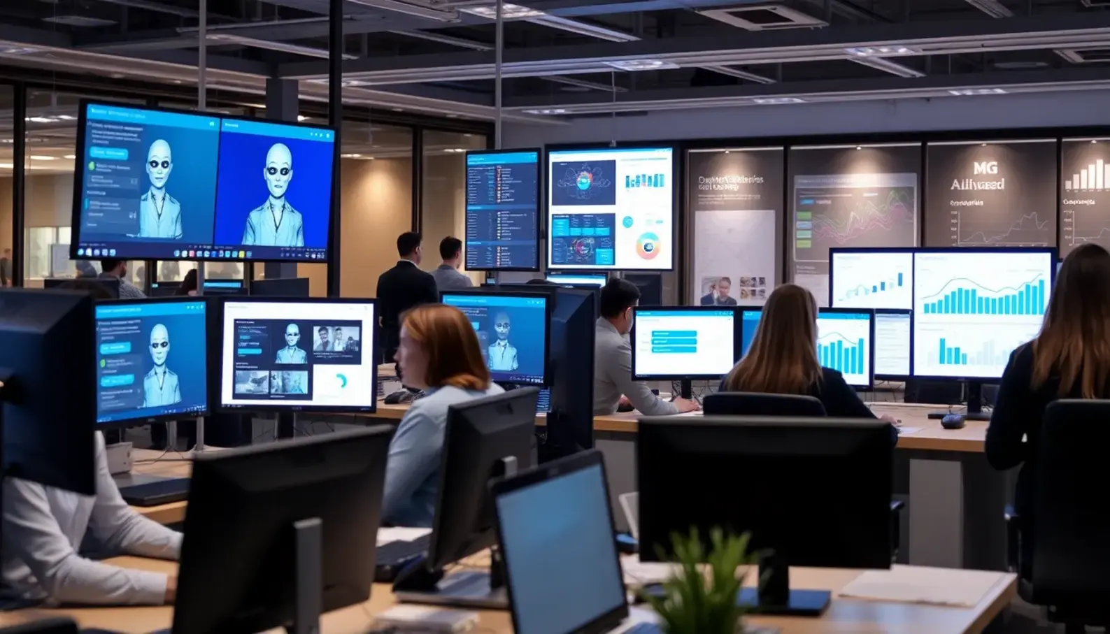 Modern customer service empowered by AI technologies.