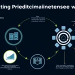 An infographic illustrating the AI predictive maintenance process, including data collection, analysis, and insights.