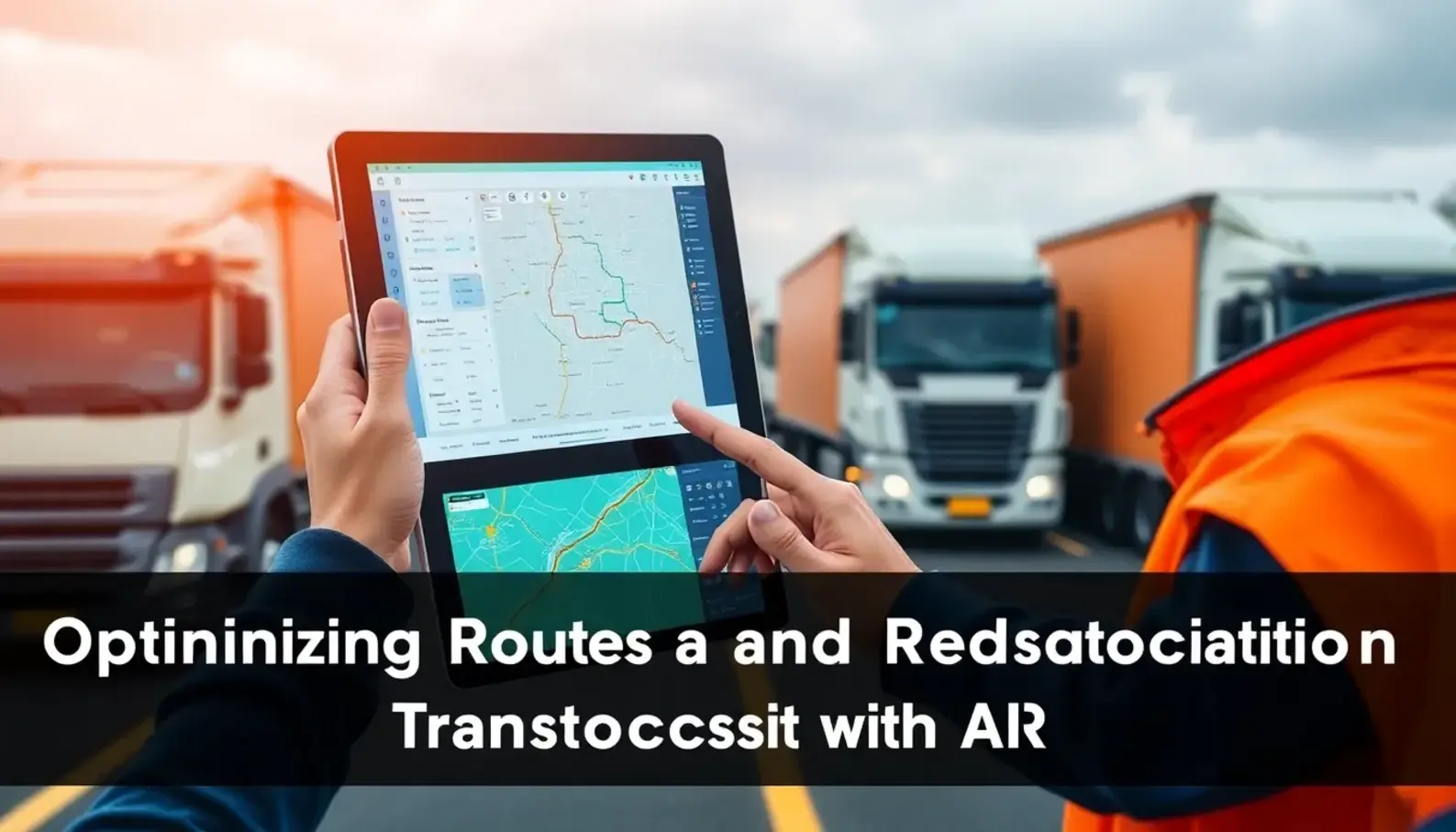 Logistics manager utilizing AI for accurate demand forecasting