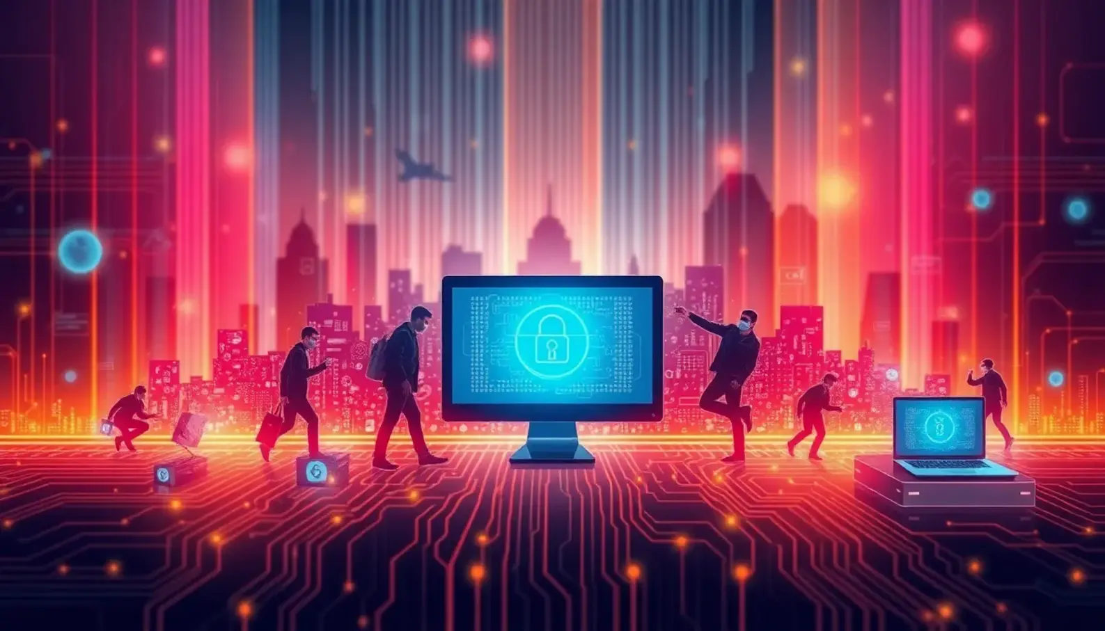 An overview of the evolving cyber threat landscape, highlighting key attack types.