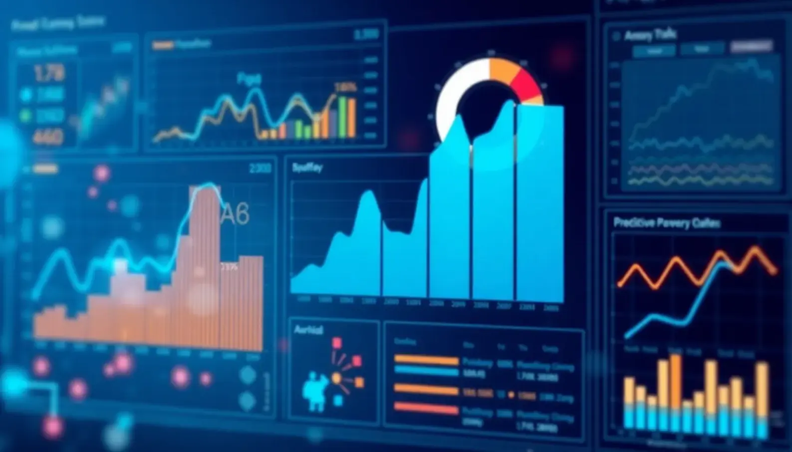 Analysts leveraging AI for enhanced risk assessment in finance.