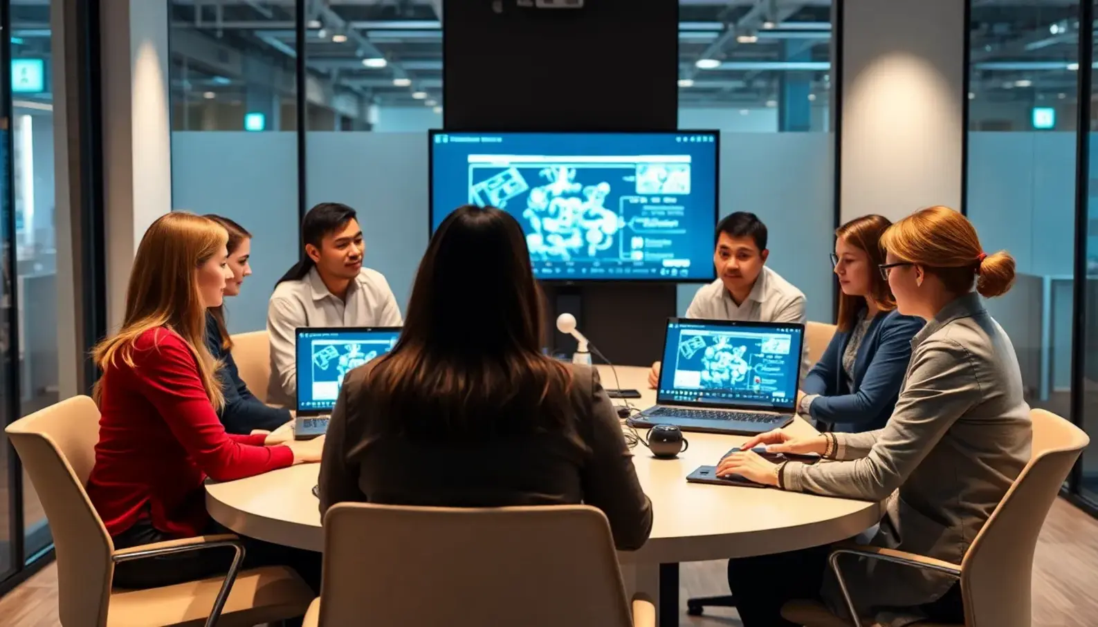 Modern customer service empowered by AI technologies.