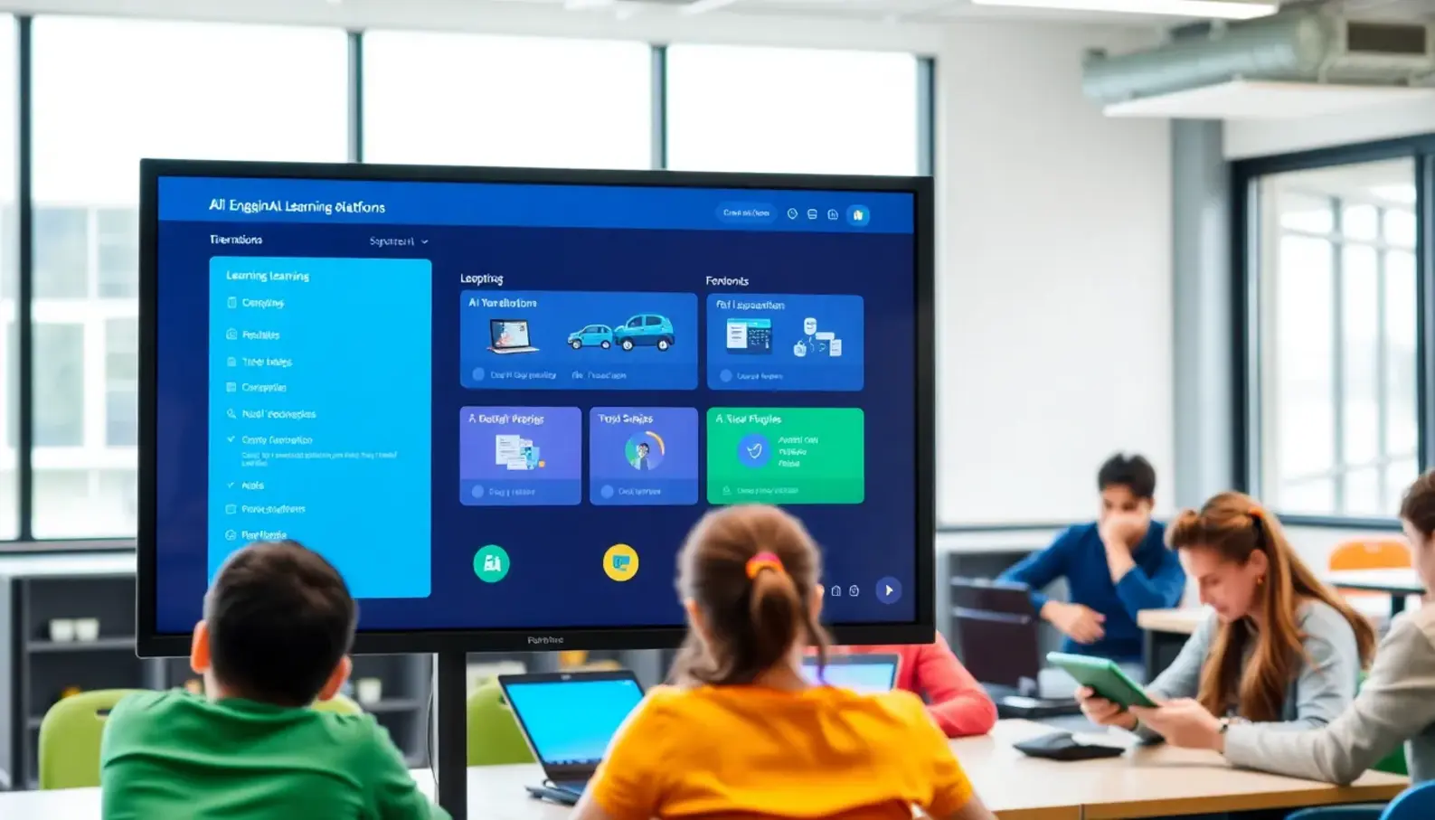 AI in action: Tailoring learning experiences in a dynamic classroom environment.