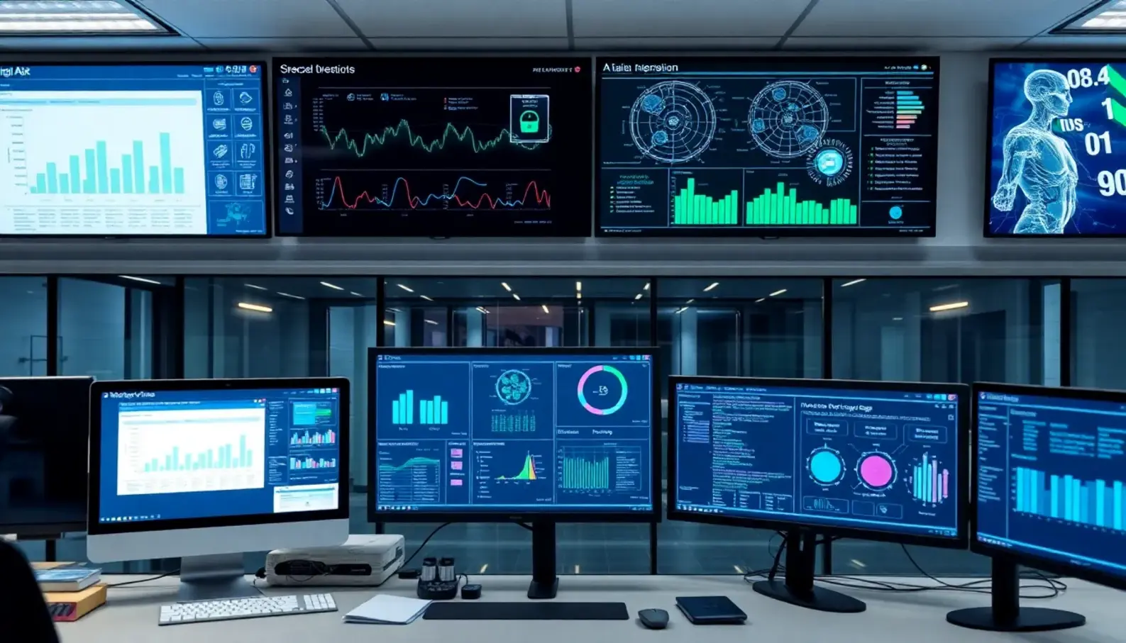 AI tools optimizing hospital operations and administrative tasks.