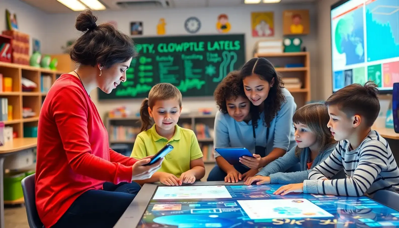 AI in action: Tailoring learning experiences in a dynamic classroom environment.
