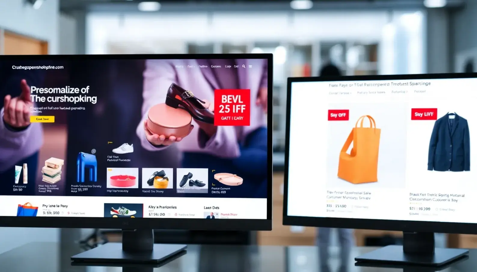 AI analytics at work in a high-tech retail environment.