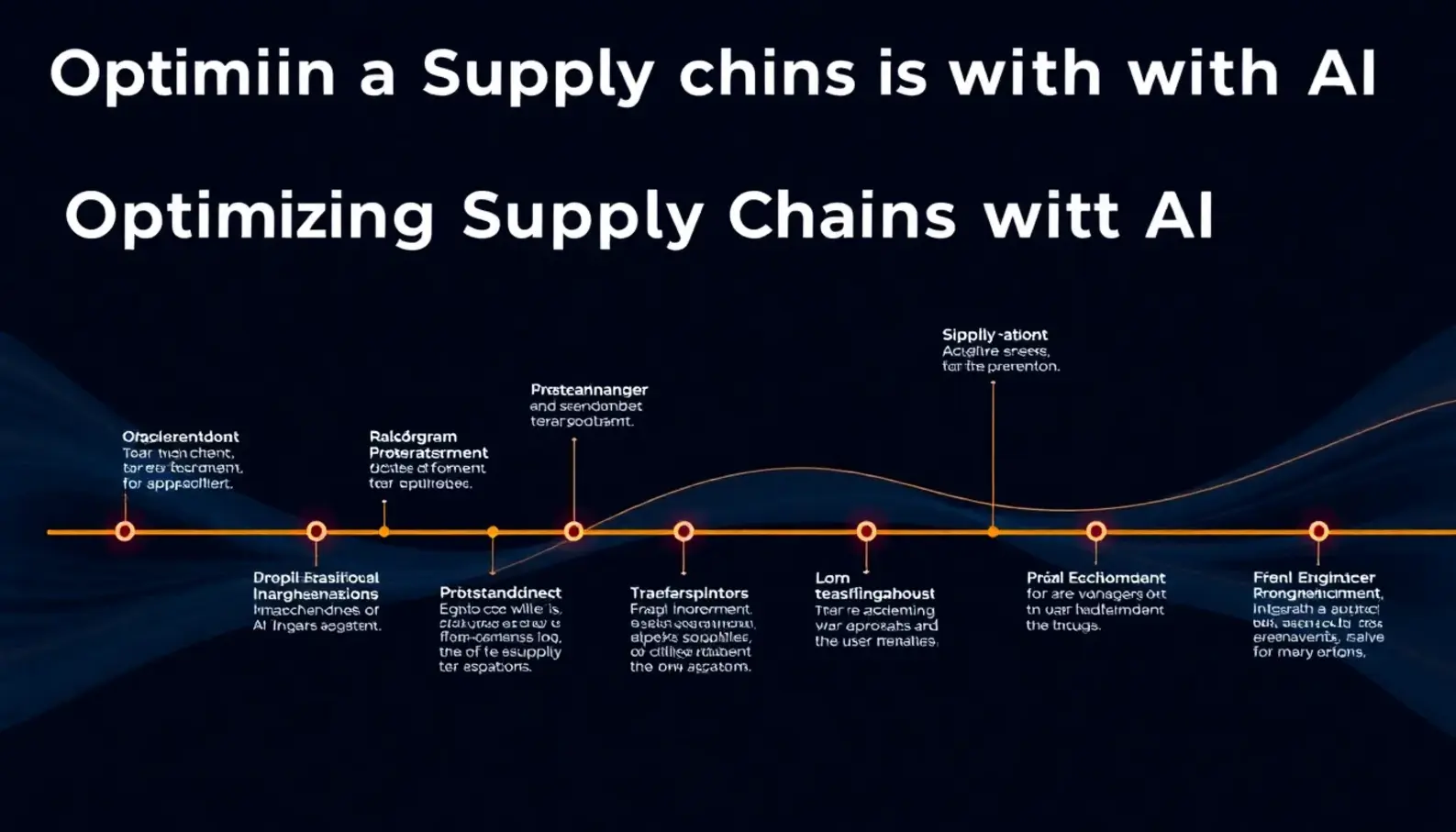 The integration of AI technologies in supply chain operations.