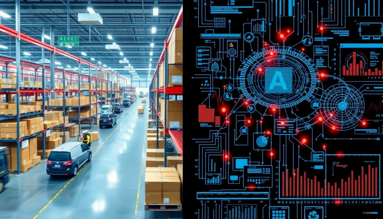 AI enhances decision-making in supply chain logistics.