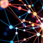 Abstract image symbolizing AI integration in supply chains, showcasing efficiency and compliance.