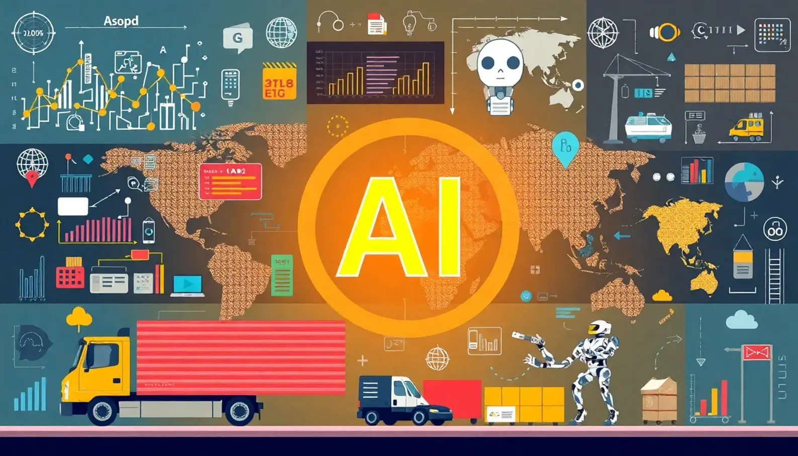 AI technologies transforming supply chain management.