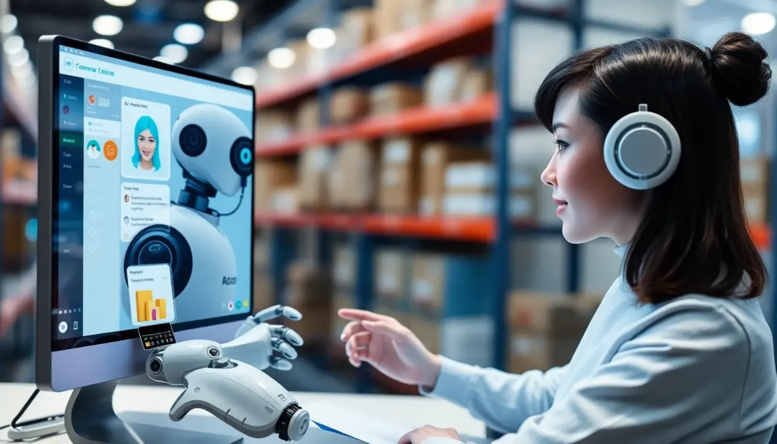 AI-driven demand forecasting techniques improving supply chain management.