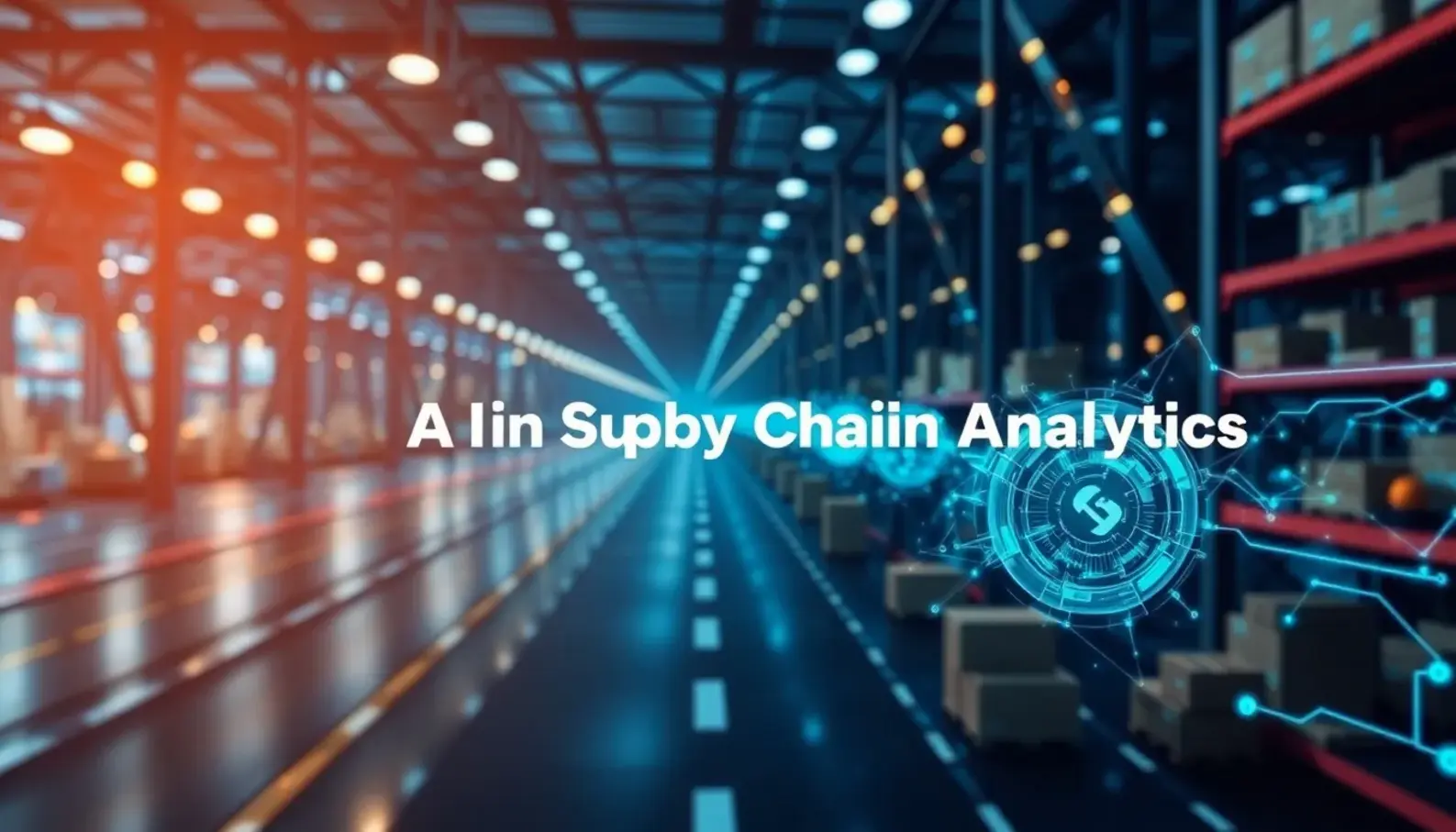 AI applications in supply chain analytics showing improvements in logistics and forecasting.