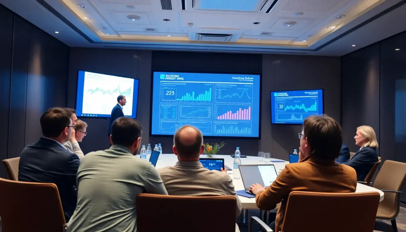 Students actively learning AI applications in supply chain management.
