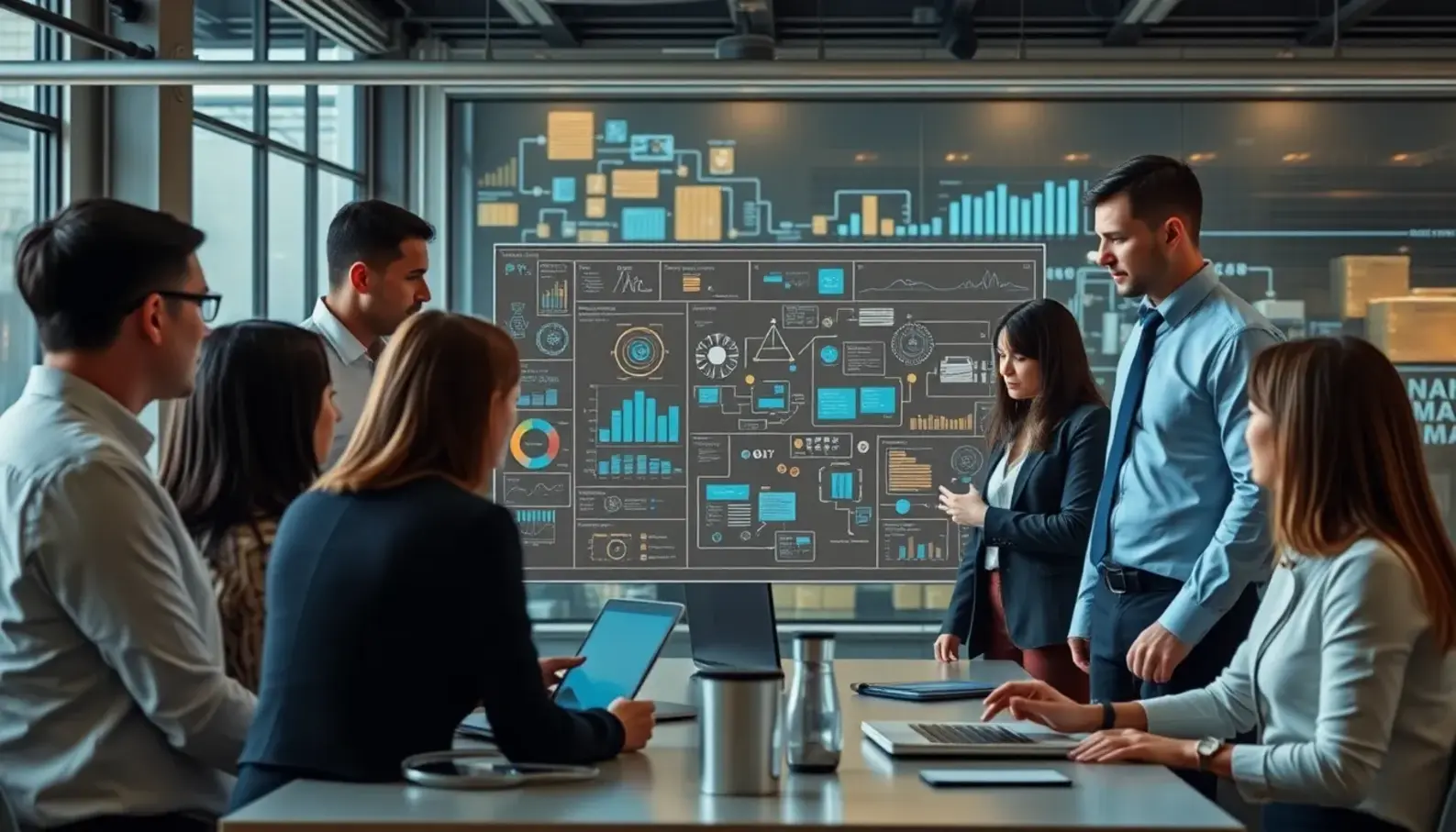 Legal professionals evaluating AI technologies in supply chain settings.
