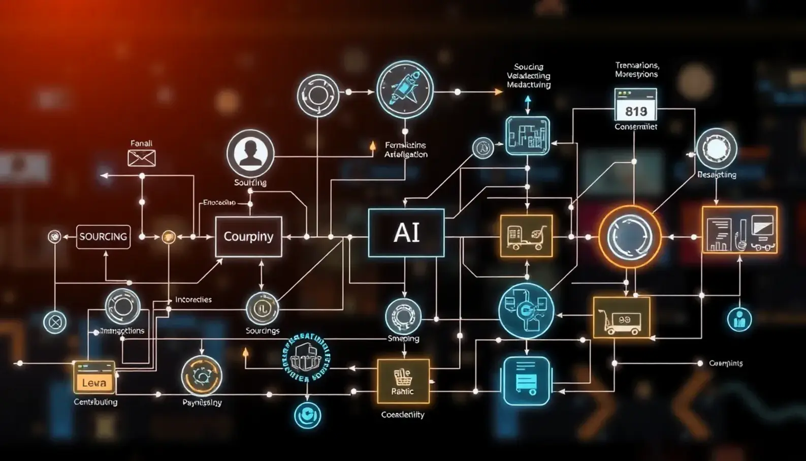 AI integrates complex supply chain processes for improved visibility and decision-making.