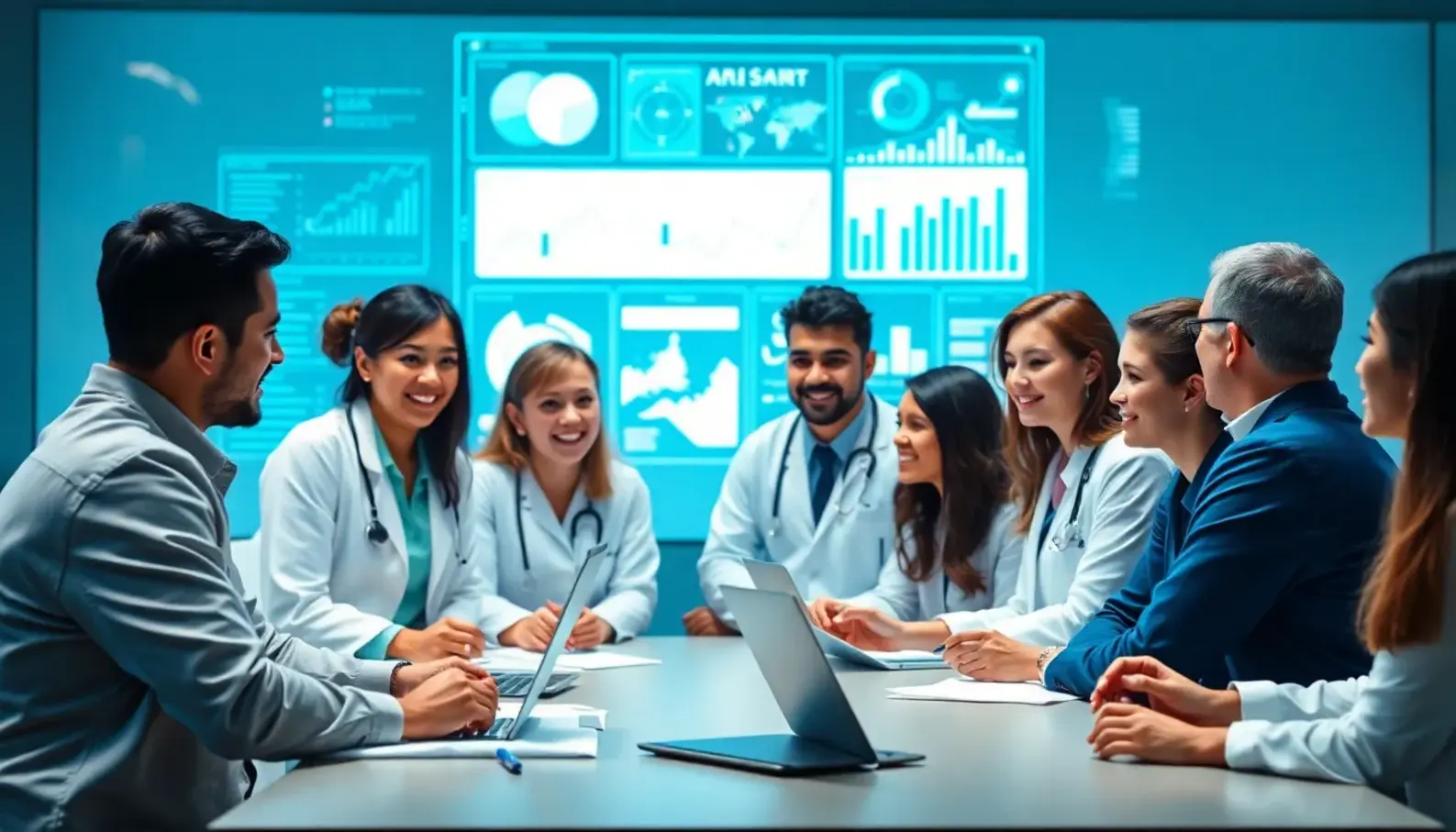 AI algorithms revolutionizing healthcare data analysis.