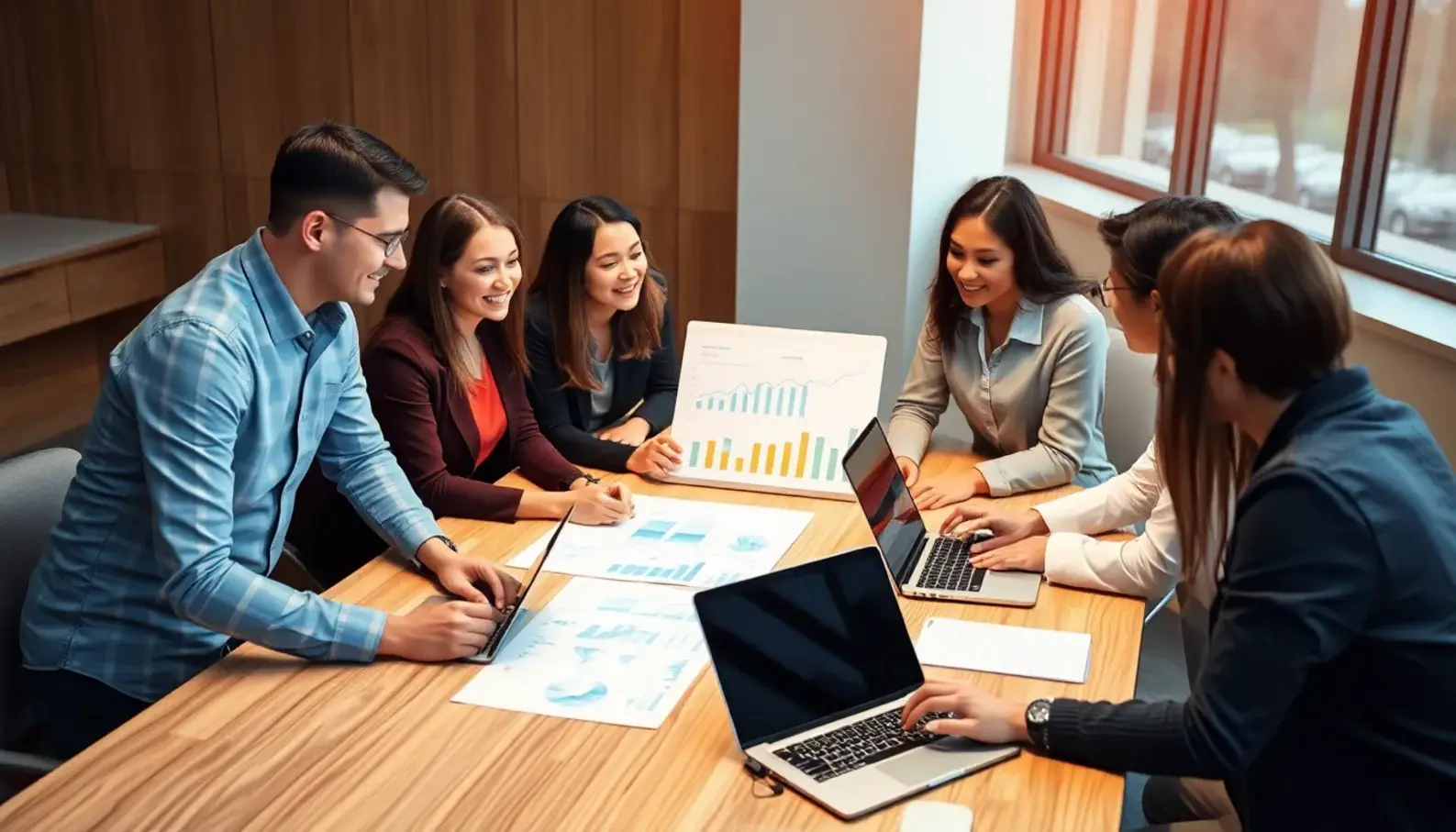 AI-enhanced supply chain control room with real-time analytics.