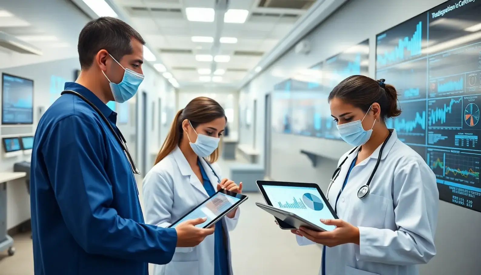 A dynamic dashboard showcasing AI-powered healthcare analytics.