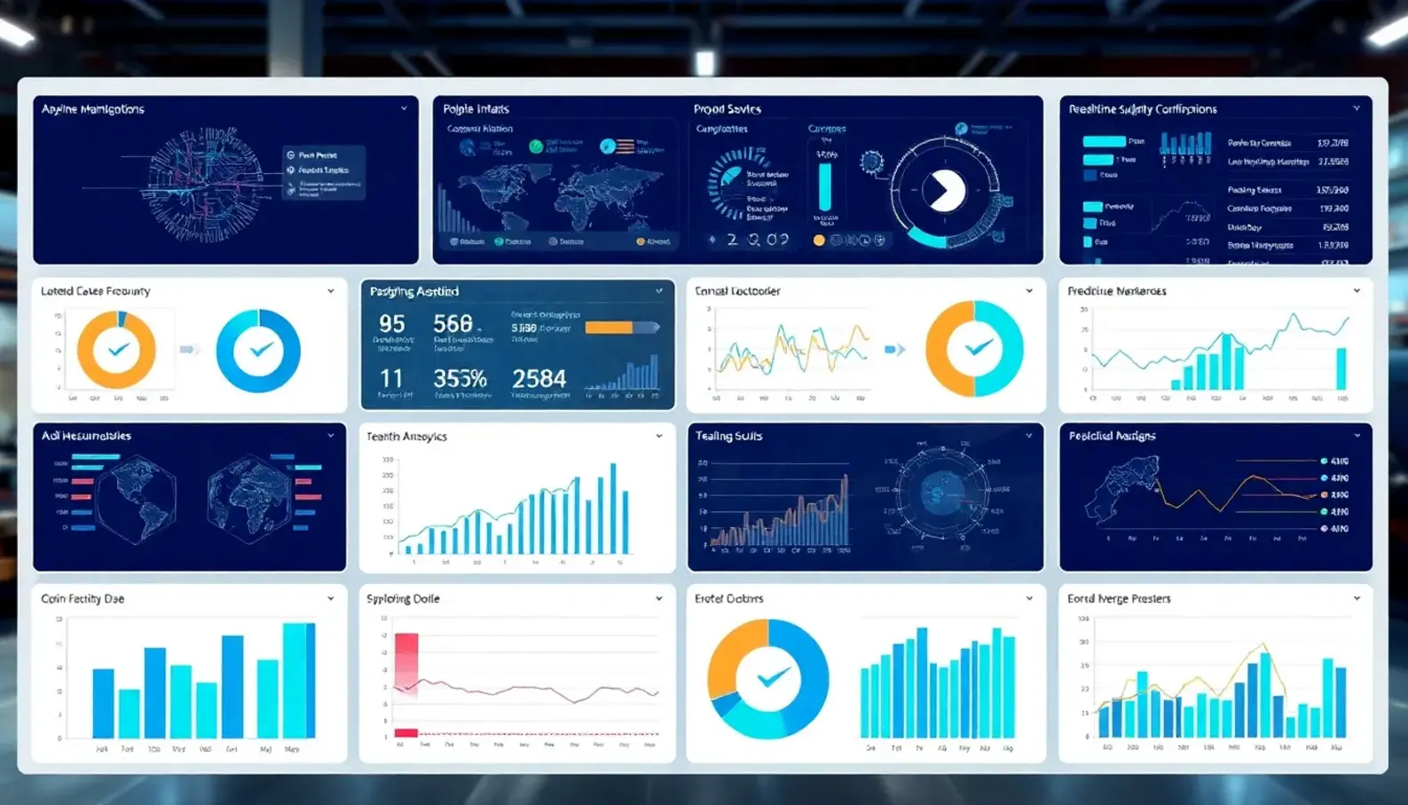 Dashboard showcasing AI analytics for predictive maintenance.