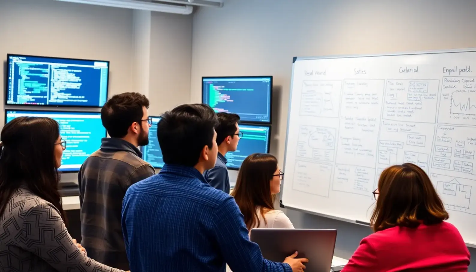 CFOs discussing AI-driven insights for financial strategies.