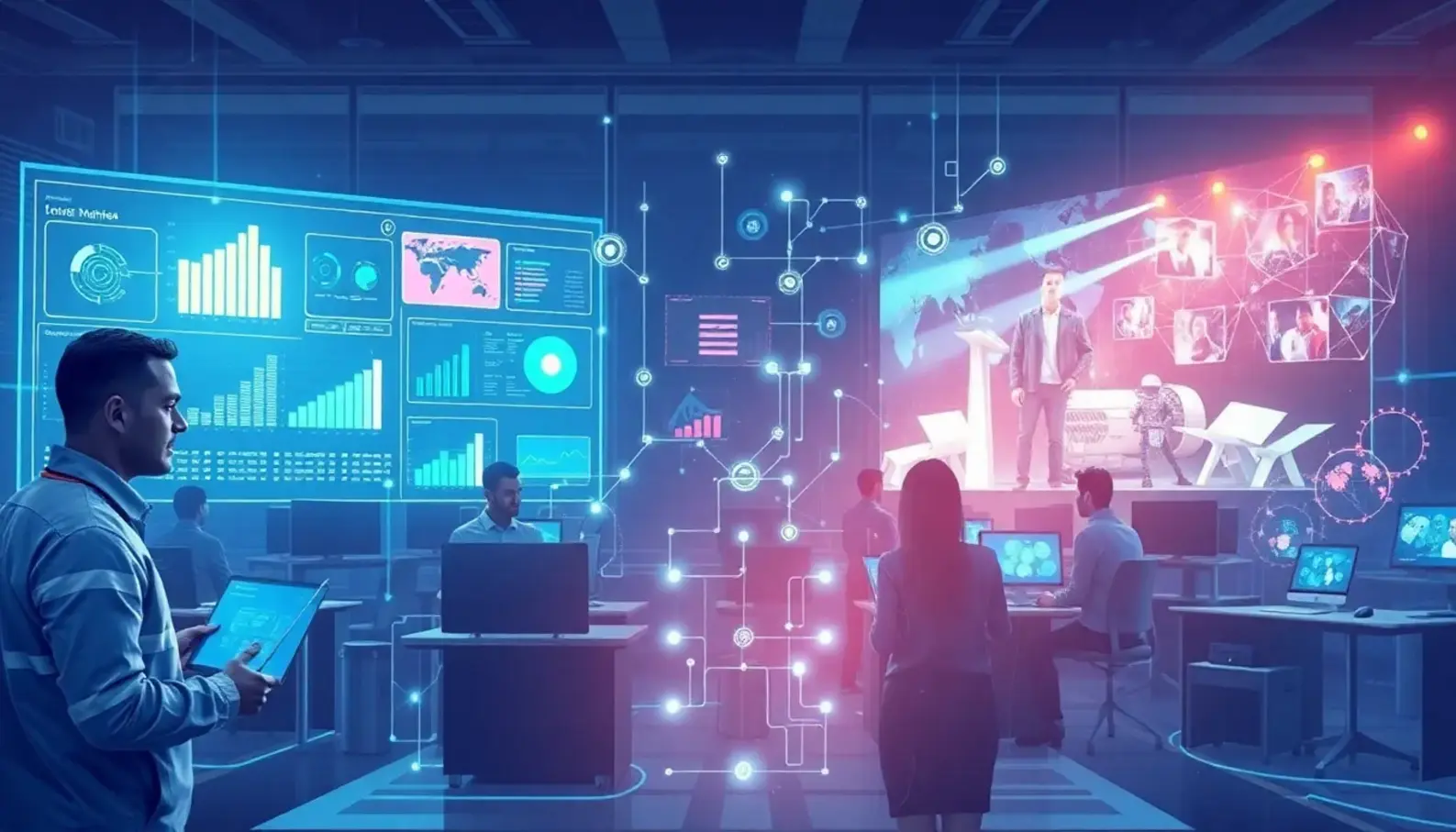 AI algorithms transforming supply chains in entertainment.