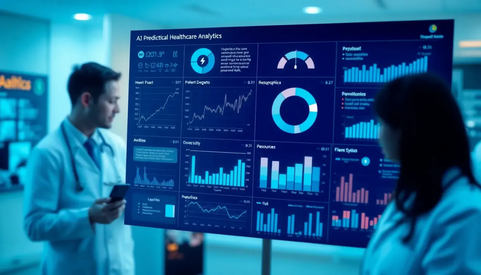 AI-driven dashboard showcasing predictive analytics in action.