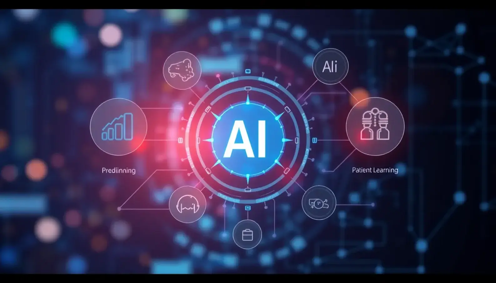 Overview of AI applications in healthcare analytics.
