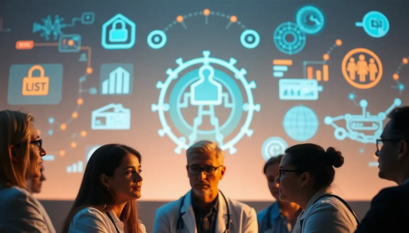 AI powers the analysis of complex healthcare data.