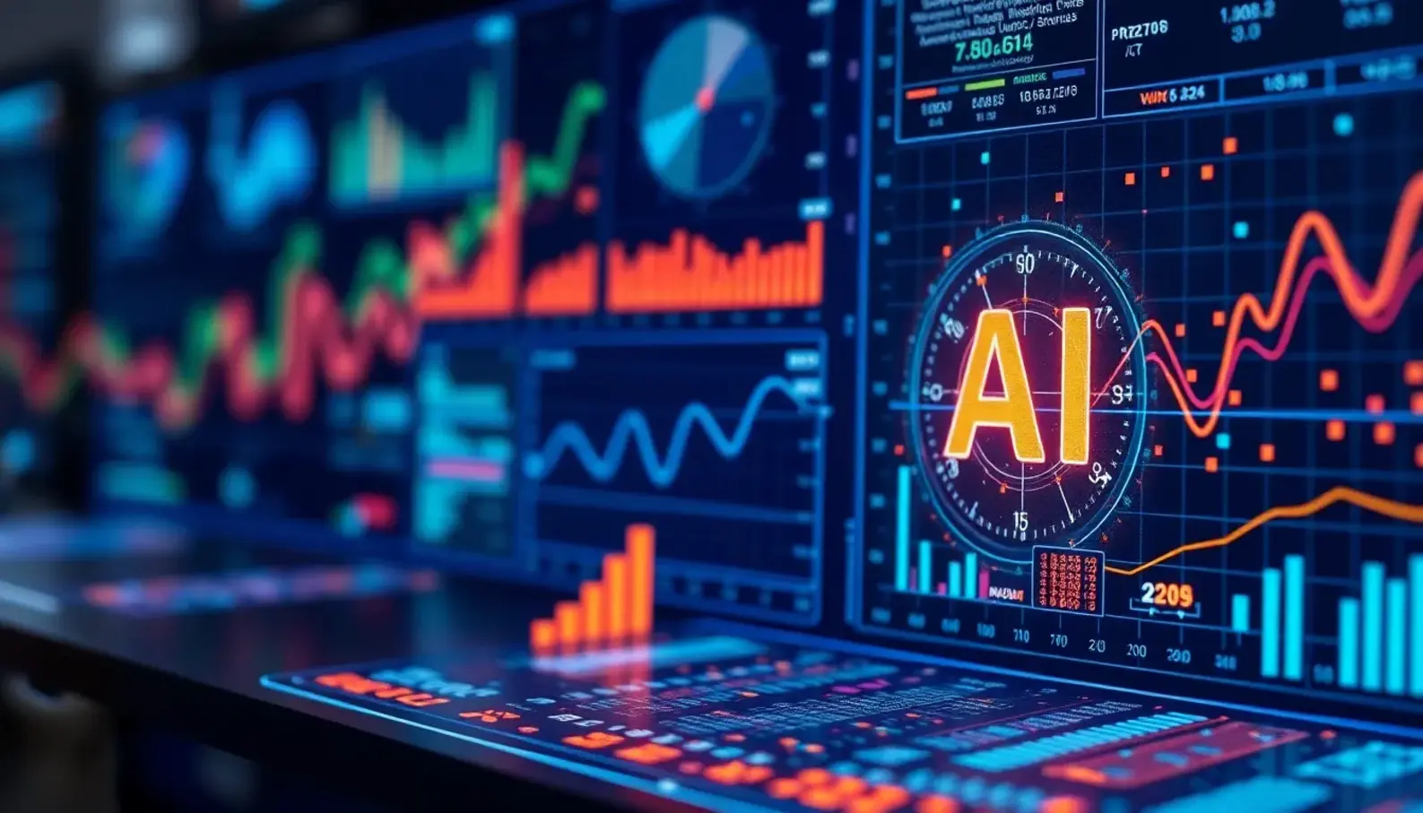 Visual representation of AI technologies transforming healthcare analytics.