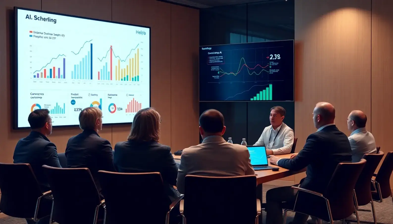 AI-powered healthcare scheduling dashboard showcasing analytics.