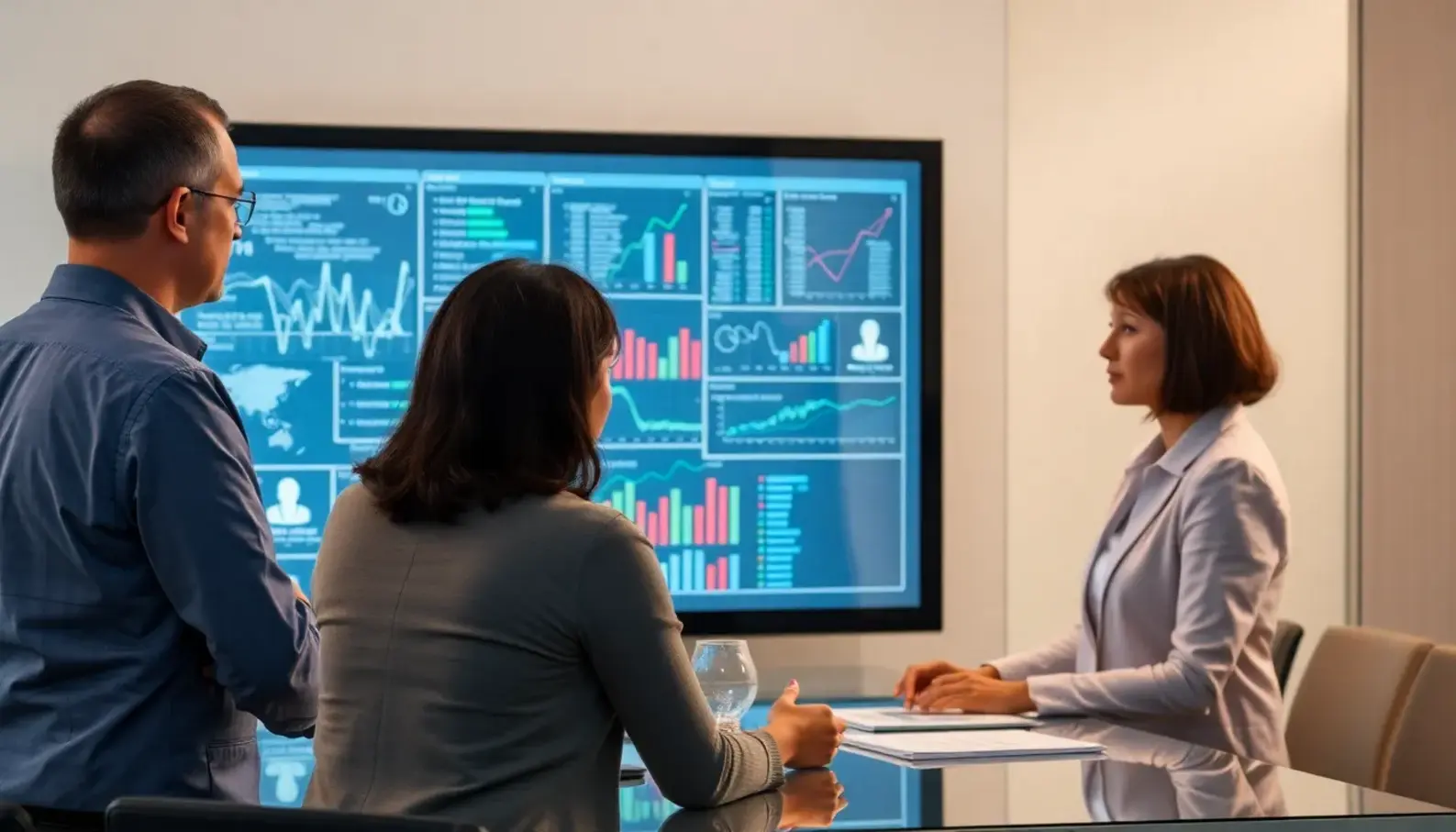 Healthcare professionals leveraging AI for predictive analytics in patient care.