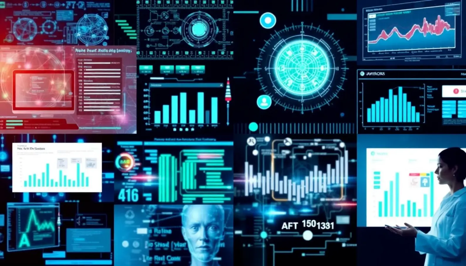 Healthcare professionals leveraging analytics to mitigate risks effectively.