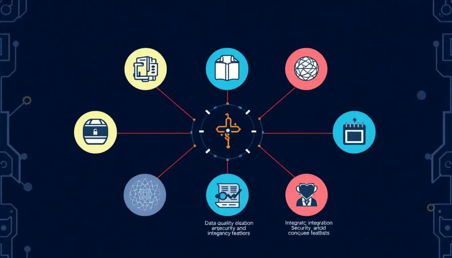 Visual representation of AI technologies transforming healthcare analytics.