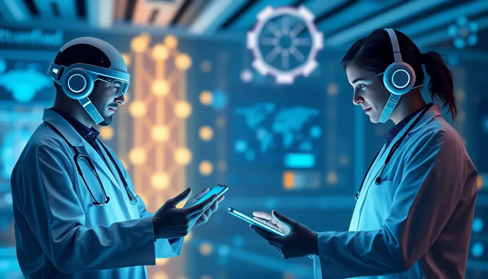 AI systems improving healthcare analytics.