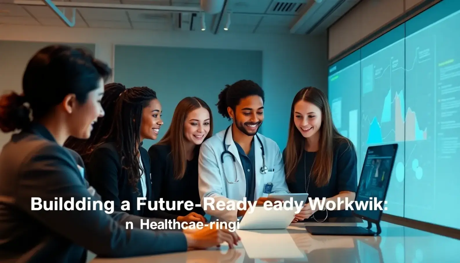 Healthcare professionals utilize AI to analyze and interpret complex patient data.