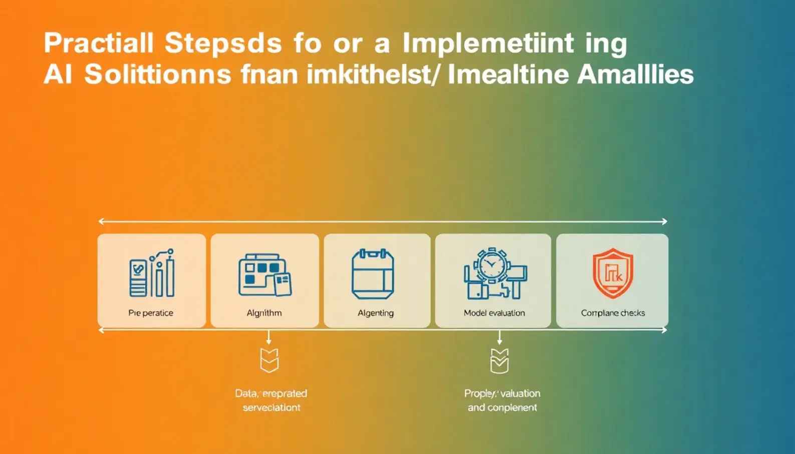 Infographic illustrating AI technologies in healthcare analytics.