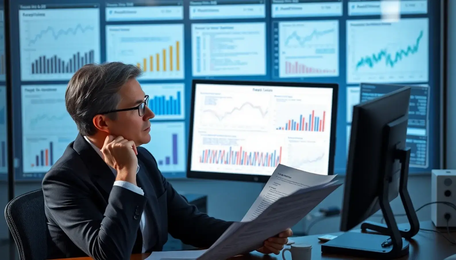 AI-driven healthcare analytics dashboard displaying key quality improvement metrics.