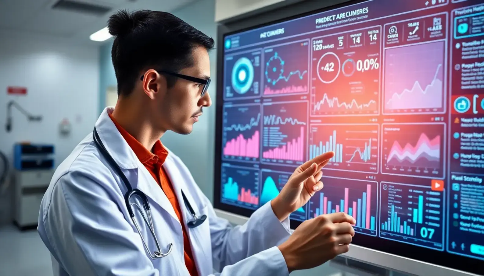 AI-driven predictive analytics in action for enhanced patient care.