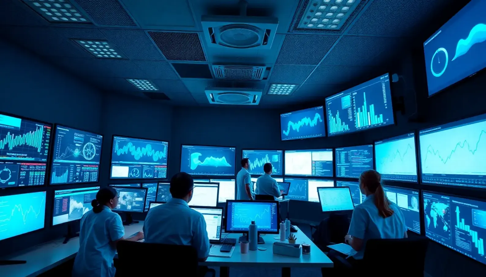 Healthcare professionals leveraging analytics to mitigate risks effectively.